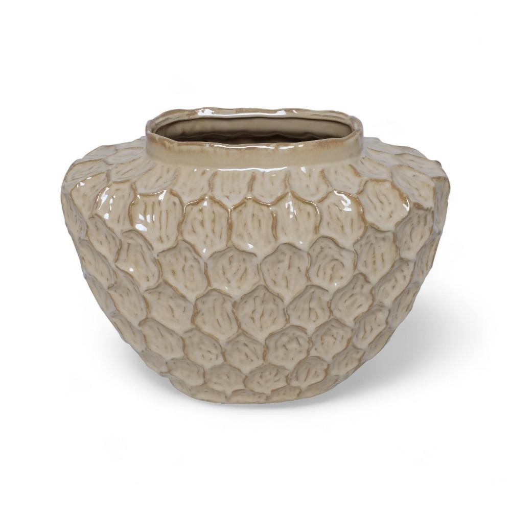 VASO TONDO BARON BINGHAM CREMA H.28